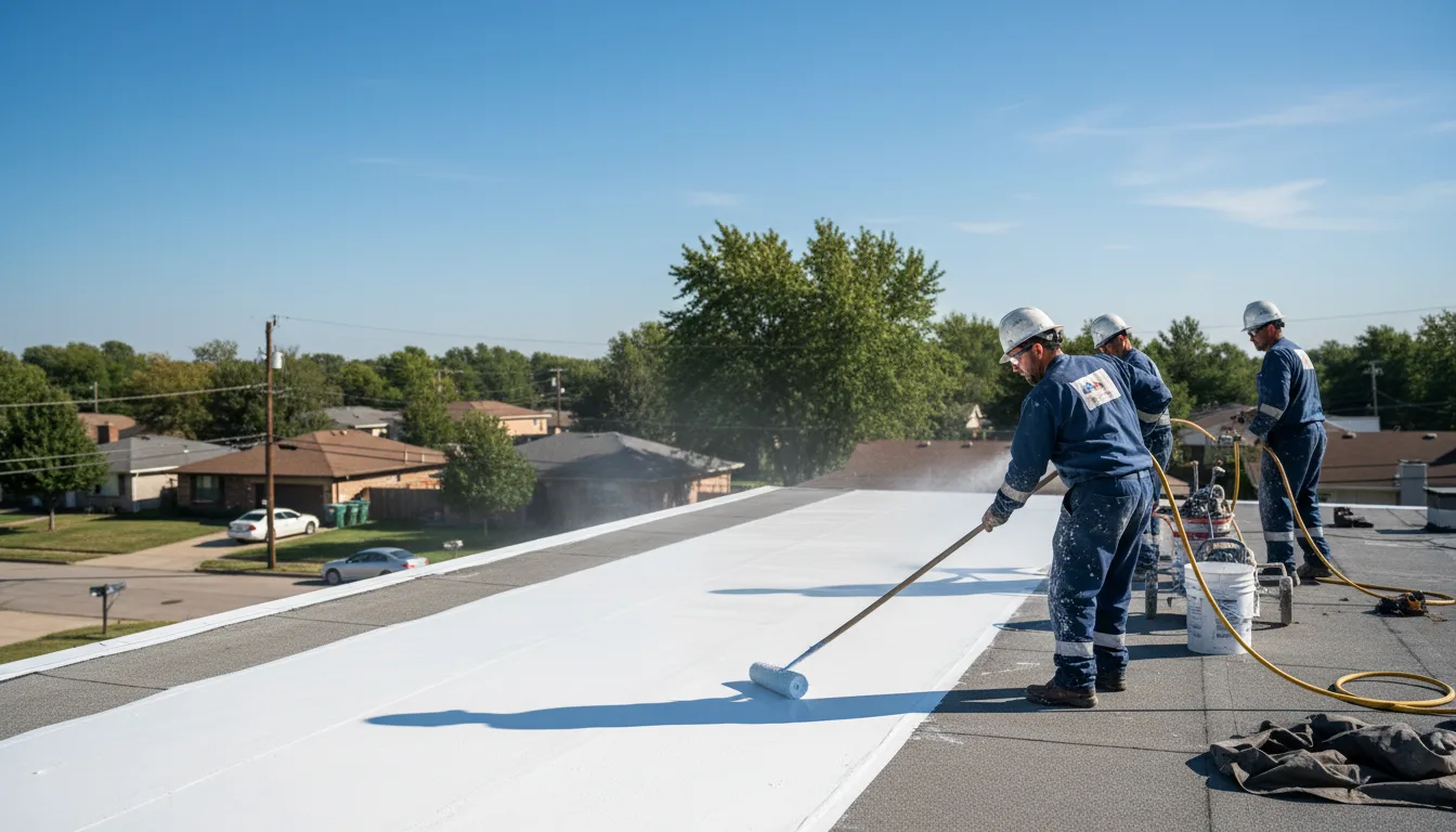 Commercial roof coating in Paris, TN near me